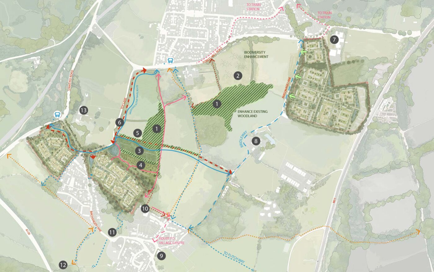 Illustrative site masterplan